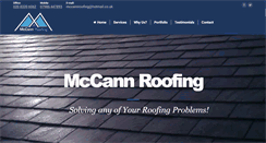 Desktop Screenshot of mccannroofing.com